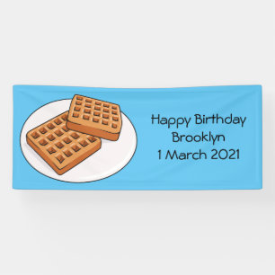 Banderoles Illustration de gaufre