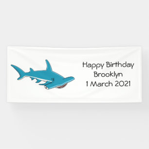 Banderoles Illustration de requin marteau