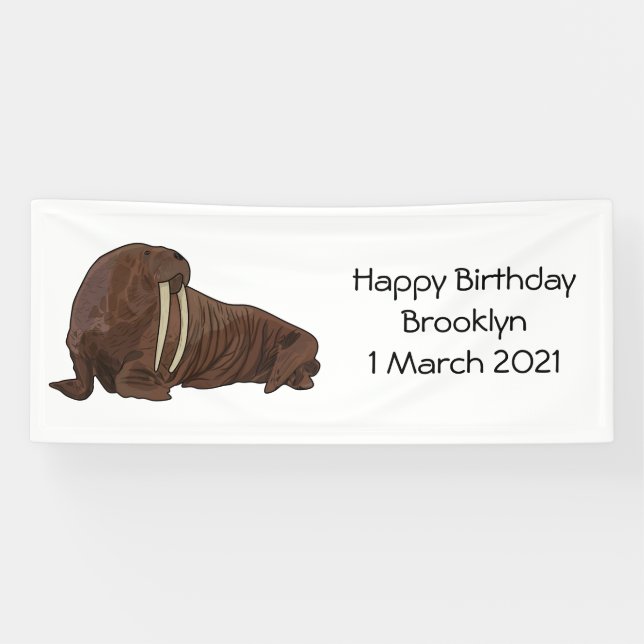 Banderoles Illustration de Walrus (Horizontal)