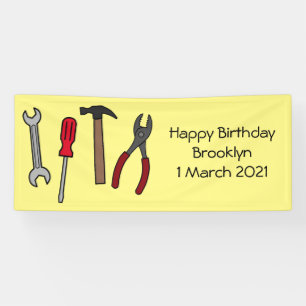 Banderoles Illustration des outils de menuiserie