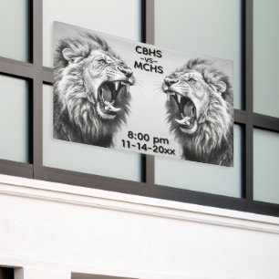 Banderoles Images de texte personnalisé Roar of the Lion