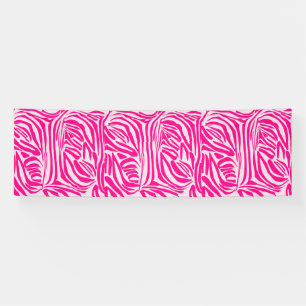 Banderoles Impression zèbre rose