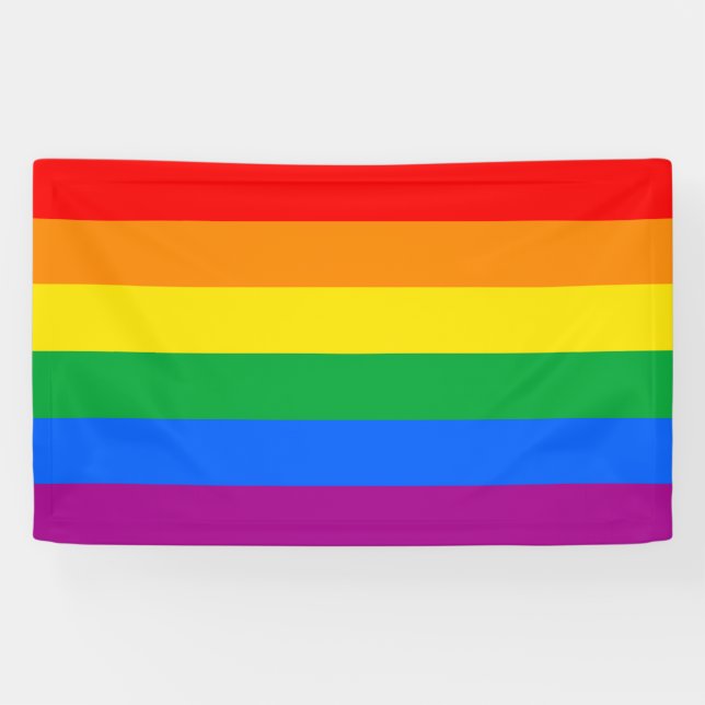 Banderoles Indicateur Gay pride (Horizontal)