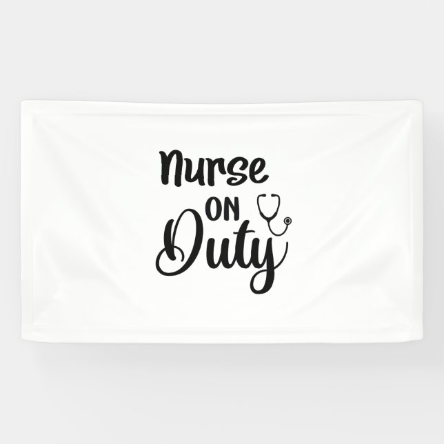 Banderoles Infirmière-cadeau en service (Horizontal)