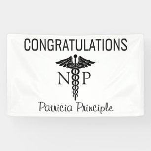 Banderoles Infirmière EMT de félicitations de caducée