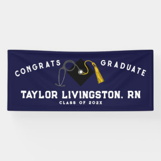 Banderoles Infirmière Infirmière Congrats d'études supérieure