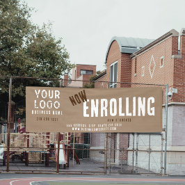 Banderoles Inscrivez-vous maintenant Rustique Charm Kraft Pap