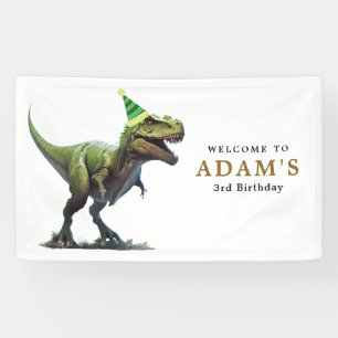 Banderoles Invitation d'anniversaire de dinosaure, Anniversai