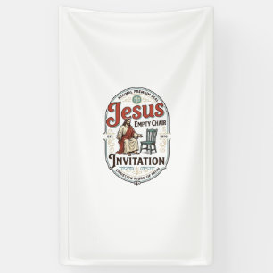 Banderoles Invitation Jésus Chaise Vide Invitation Jésus Chai