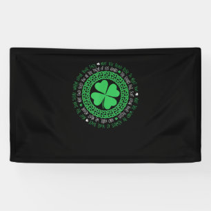 Banderoles Irish Blessing Celtic Knot 4 Clover à feuille - St