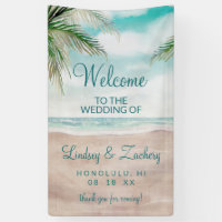 Island Breeze Plage Peint Mariage de scène Bienven