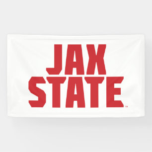 Banderoles Jacksonville State University JAX STATE Bold Red