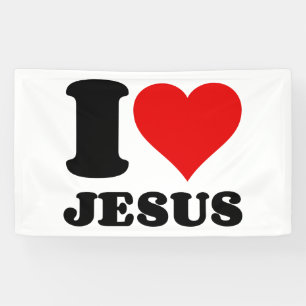 Banderoles J'aime Jésus