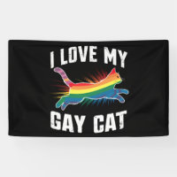 J'Aime Mon Chat Gay Funny Rainbow Pride Lgbt
