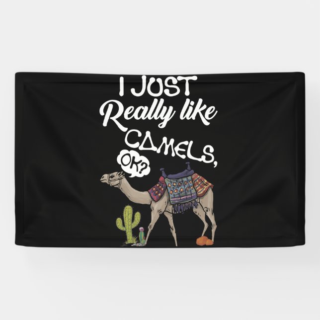 Banderoles J'Aime Vraiment Les Camels OK Camel (Horizontal)
