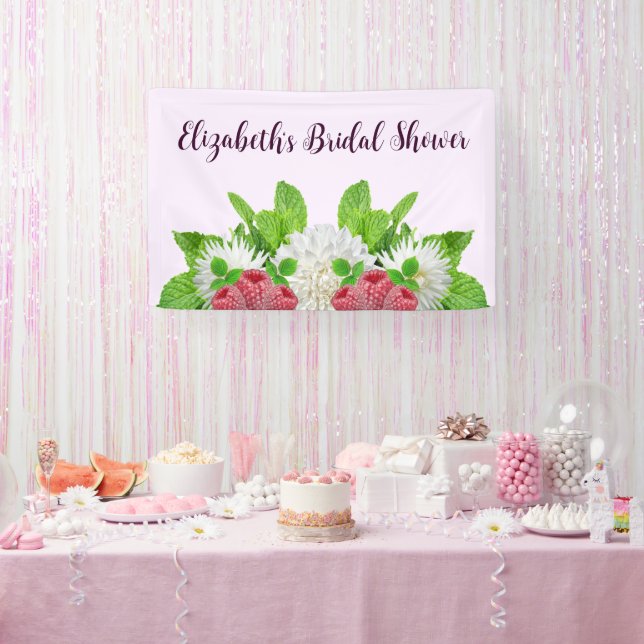 Banderoles Jardin Dahlia Baby Shower (Fête)