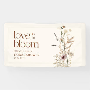 Banderoles Jardin de fleurs sauvages L'amour est en fleur