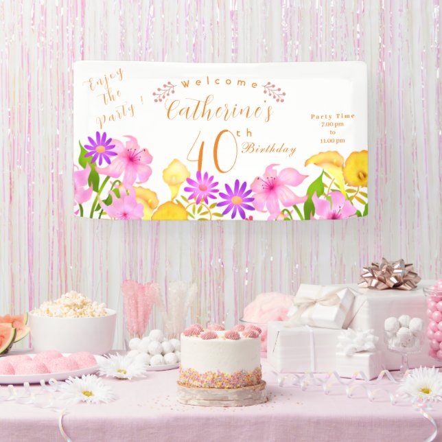 Banderoles Jardin Floral (Fête)