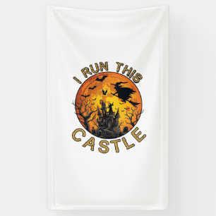 Banderoles Je fais tourner ce château hanté Halloween (2)_1