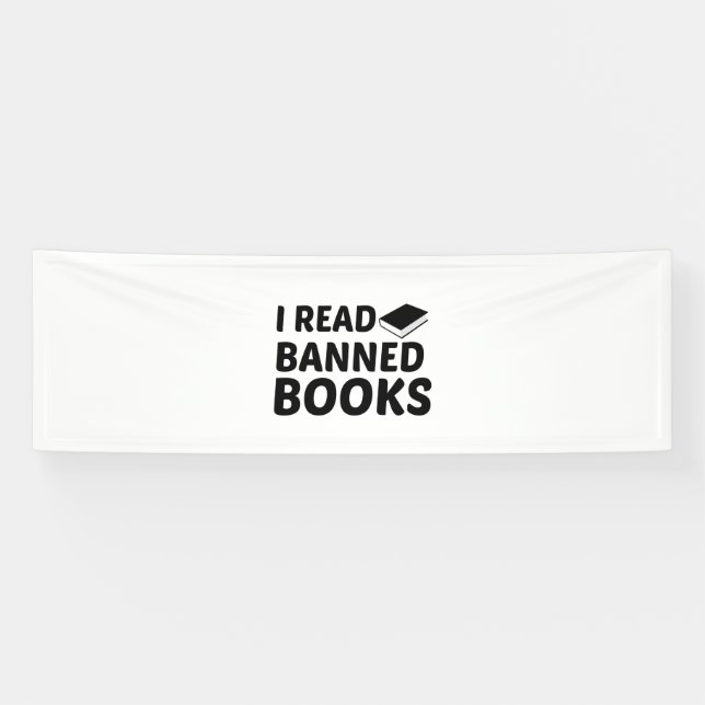 BANDEROLES JE LIS DES LIVRES INTERDITS (Horizontal)