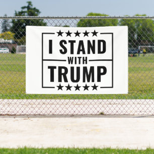 Banderoles Je Suis Avec Trump 2024