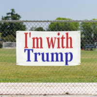 Je suis avec Trump rouge bleu