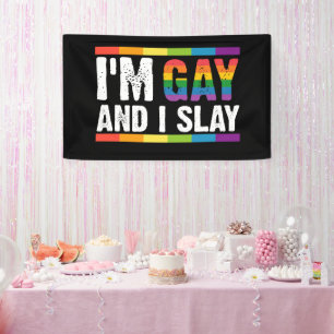 Banderoles Je suis Gay et je suis Gay pride LGBTQ