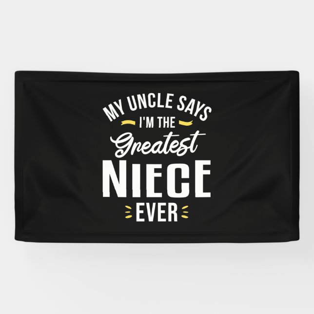 Banderoles Je Suis La Plus Grande Nièce Jamais (Horizontal)