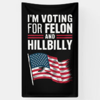 Je vote pour le criminel et le Hillbilly 2024 Pro