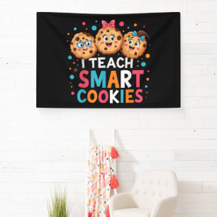 Banderoles J'enseigne aux cookies intelligents professeur de