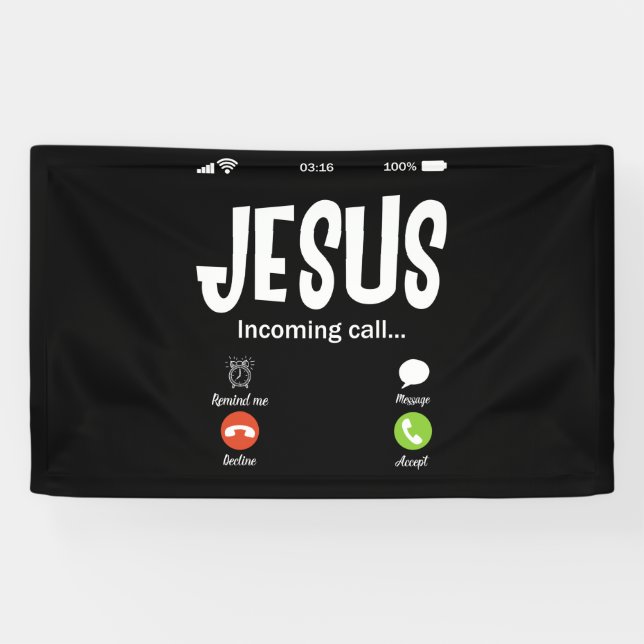 Banderoles Jésus Appelle Chrétien (Horizontal)