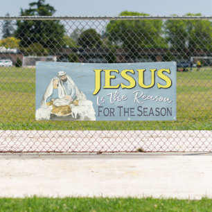 Banderoles Jésus Est La Raison Nativité Noël Eglise