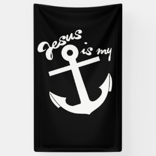 Banderoles Jésus est mon ancre