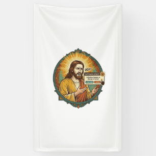 Banderoles Jésus Mise à Jour Logcielle Ennuyeuse Pop Up Humou