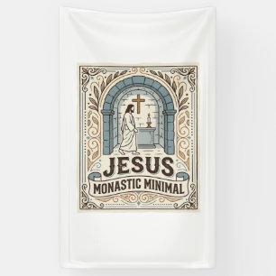Banderoles Jésus Monastique Minimal Jésus Monastique Minimal 