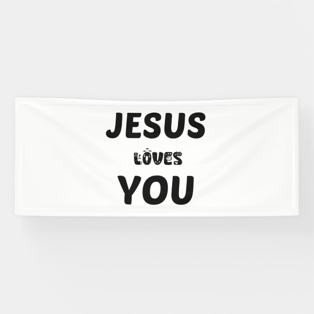 BANDEROLES JÉSUS T'AIME (Horizontal)