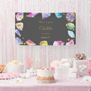 Banderoles Jeu d'anniversaire Cristaux Jeu de Fête de fille d