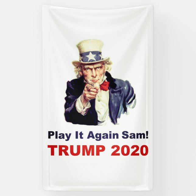 Banderoles Jeu de l'atout 2020 il encore Sam populaire (Vertical)
