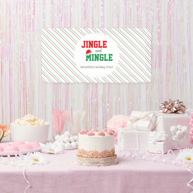 Banderoles Jingle et Mingle Noël Mariage événement (Fête)