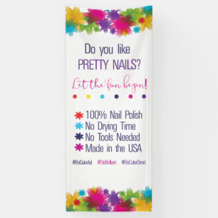 Banderoles JO you like pretty Nails banner Color Street