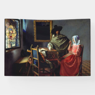 Banderoles Johannes Vermeer - Le verre du vin