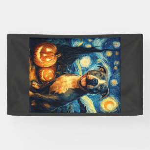Banderoles Joli chien American Staffordshire Terrier Hallowee
