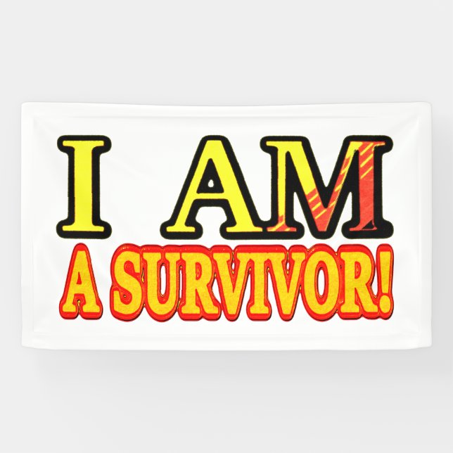 Banderoles Joli dessin "SURVIVOR". Commandez dès maintenant  (Horizontal)