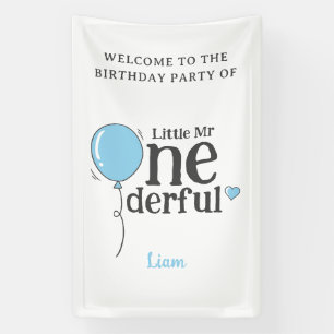 Banderoles Joli Petit Monsieur Onederful Party Bienvenue