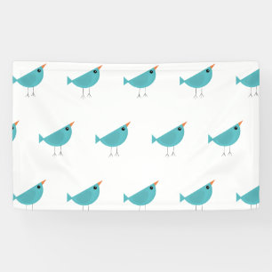 Banderoles Joli petit oiseau bleu