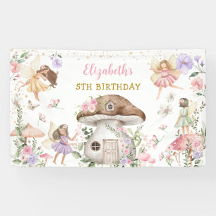 Banderoles Jolie Fairy Princesse Fille Fête d'anniversaire