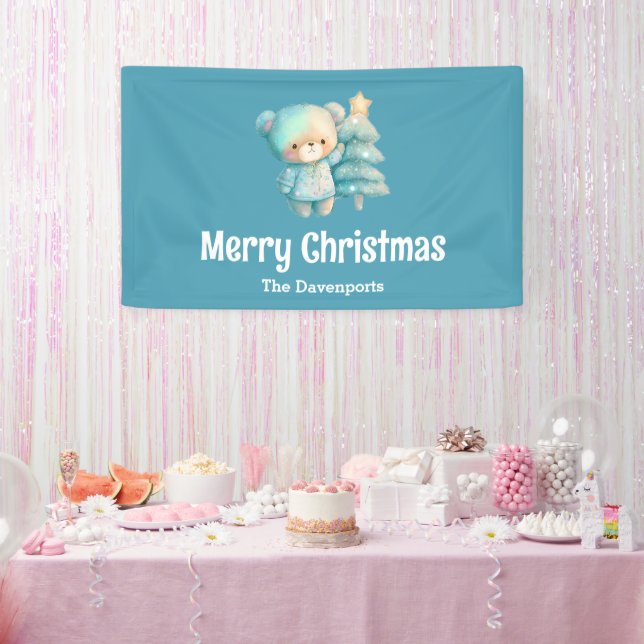 Banderoles Jolie Ours et Noël (Fête)