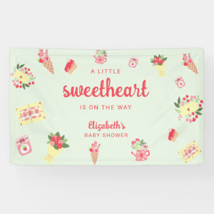 Banderoles Jolie petite amoureuse sur le chemin Baby shower