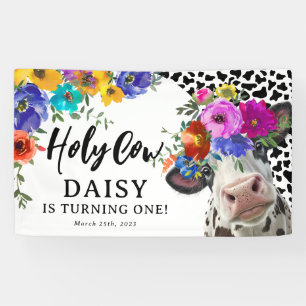 Banderoles Jolie Sainte Vache Fête d'anniversaire pour Enfant