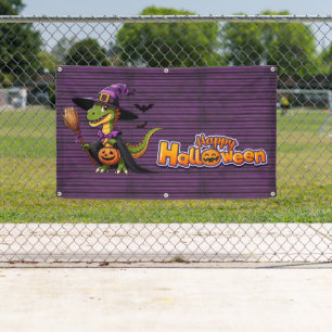 Banderoles Jolie Sorcière de Raptor Halloween/Dinosaure